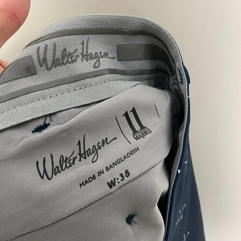 Walter Hagen Golf Club Blue Shorts Perfect‎ 11 Performance Mens 38